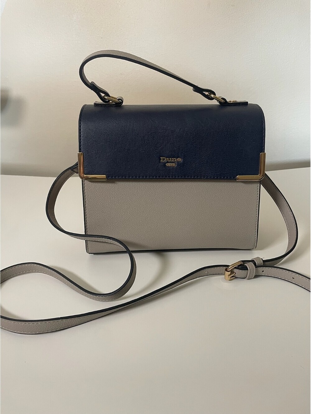 Dune London Darlino Colorblock Top Handle Crossbody Satchel